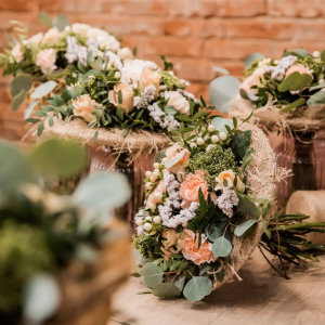 Frosted Birch & Pine Wreath